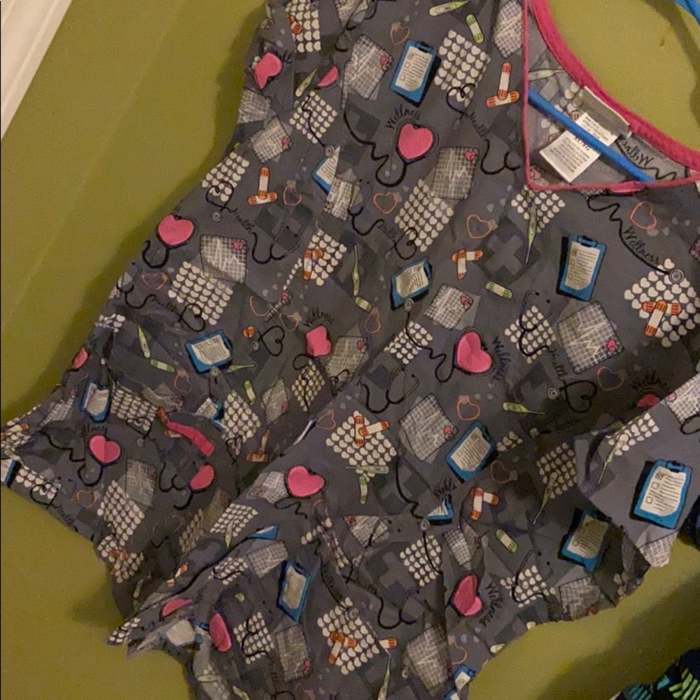 Scrub tops all for 35